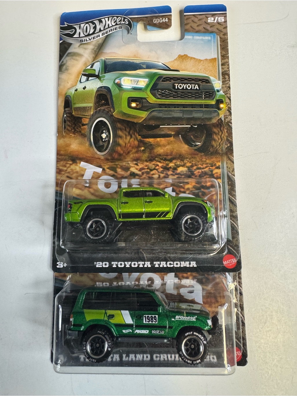 Hot Wheels Toyota Land Cruiser 80 & ‘20 Toyota Tacoma Cracked Blisters